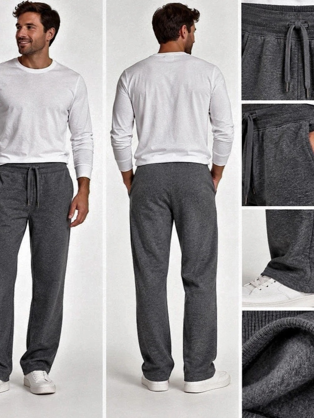 Free Planet Fleece Sweatpants Gray Medium